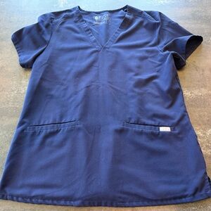 FIGS Navy Blue Scrub Top – Style FW1100 – Size Medium – $15